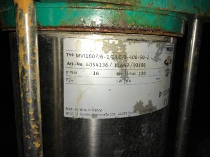 РЕМОНТ НАСОСА WILO-замена торцевого кплотнения